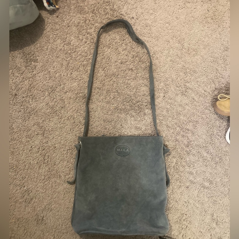 Mila suede crossbody bag